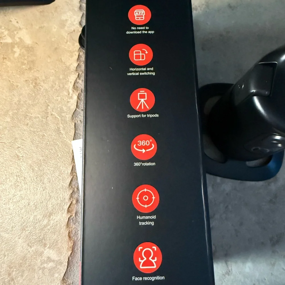 360° Smart Shooting Gimbal with Remote in sleek black - NWT in original box